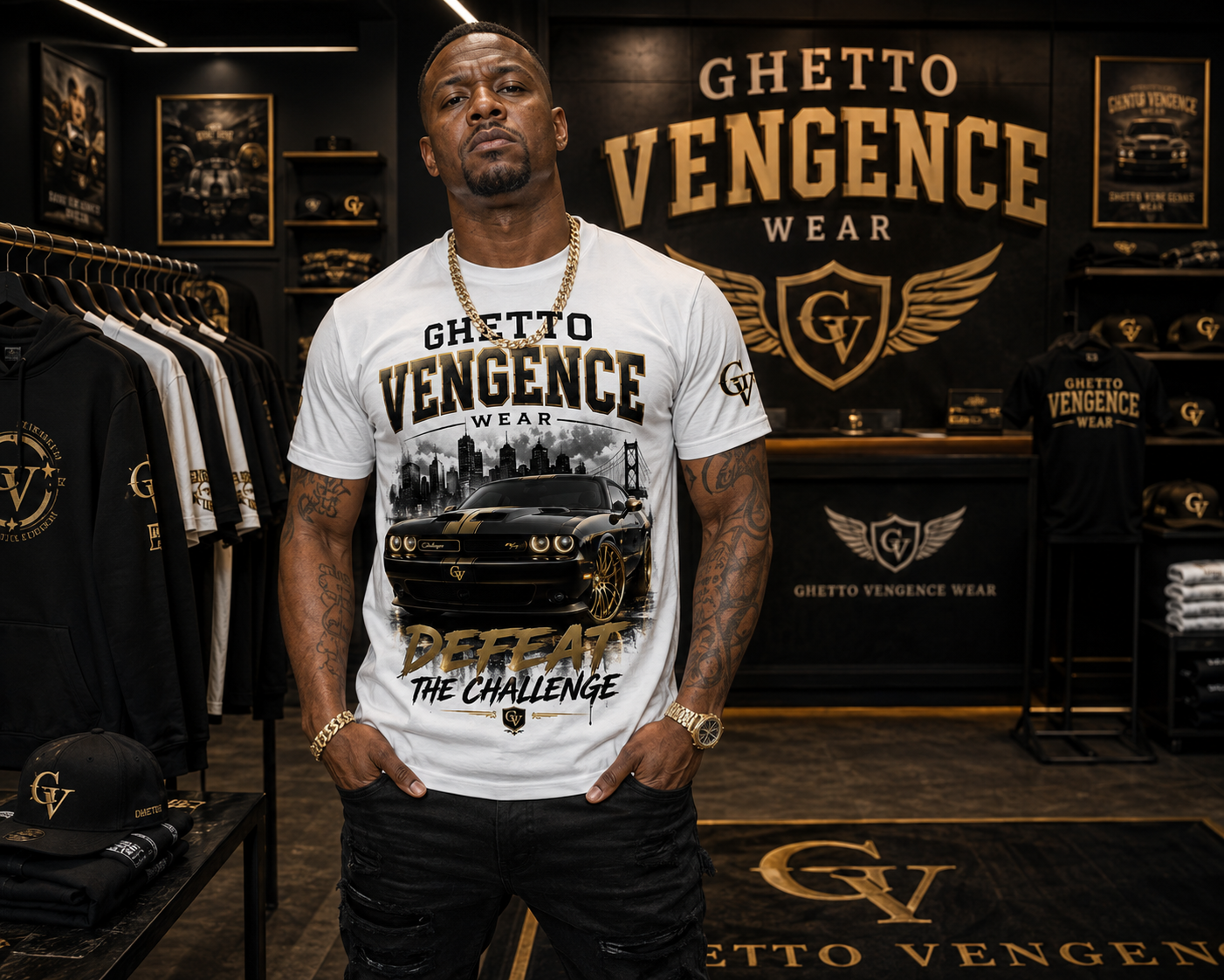 Ghetto Vengence Wear  Defeat The Challenge