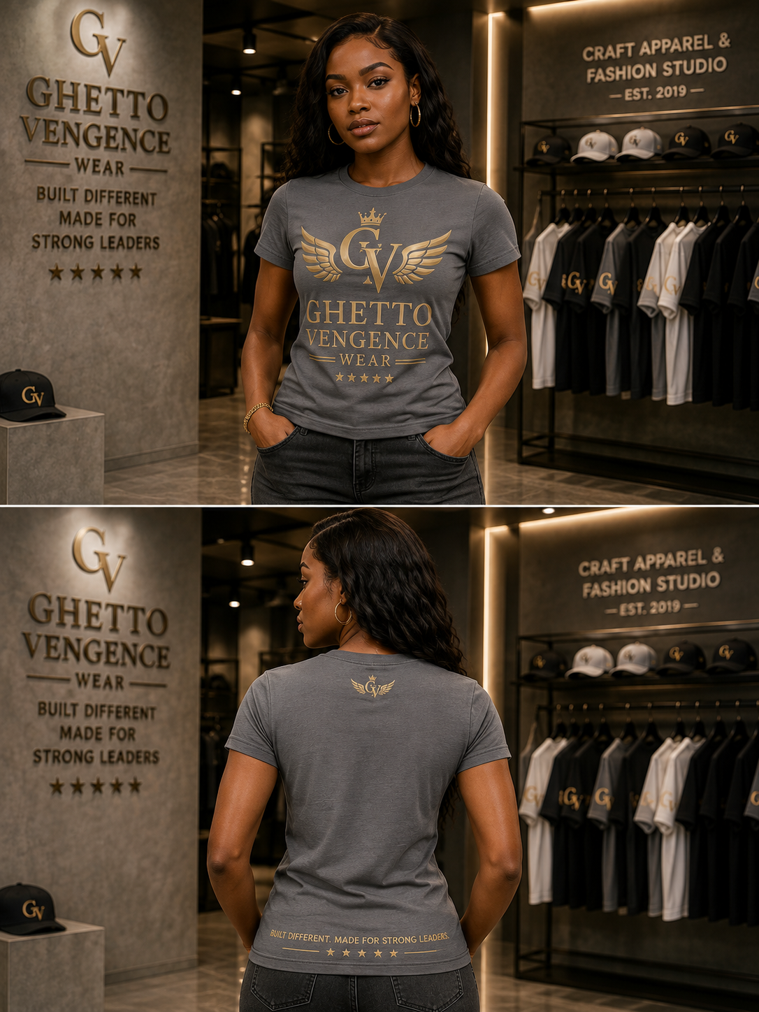 Ghetto Vengence Wear Womens TShirt