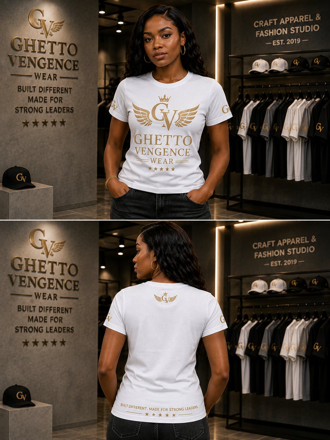 Ghetto Vengence Wear Womens TShirt