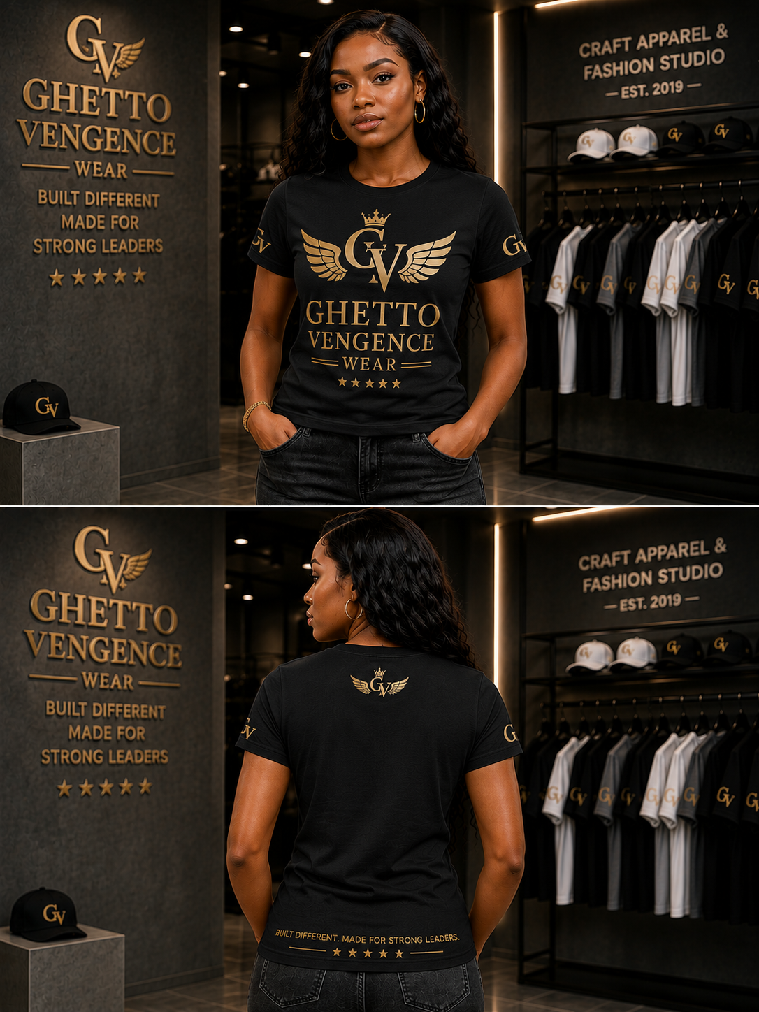 Ghetto Vengence Wear Womens TShirt