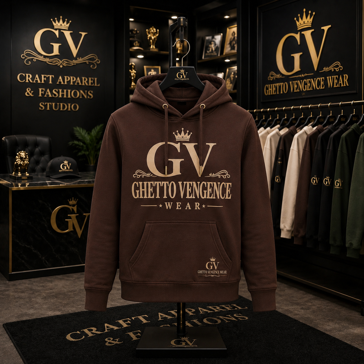 Ghetto Vengence Wear Signature Women's Hoodie