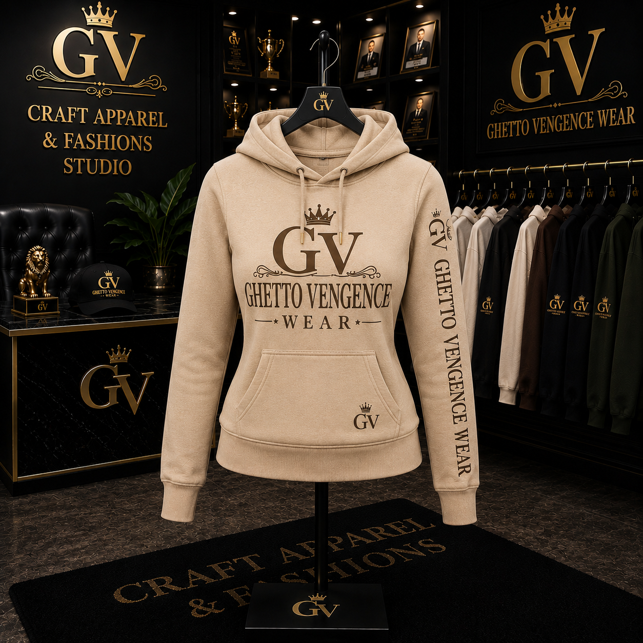 Ghetto Vengence Wear Signature Women's Hoodie