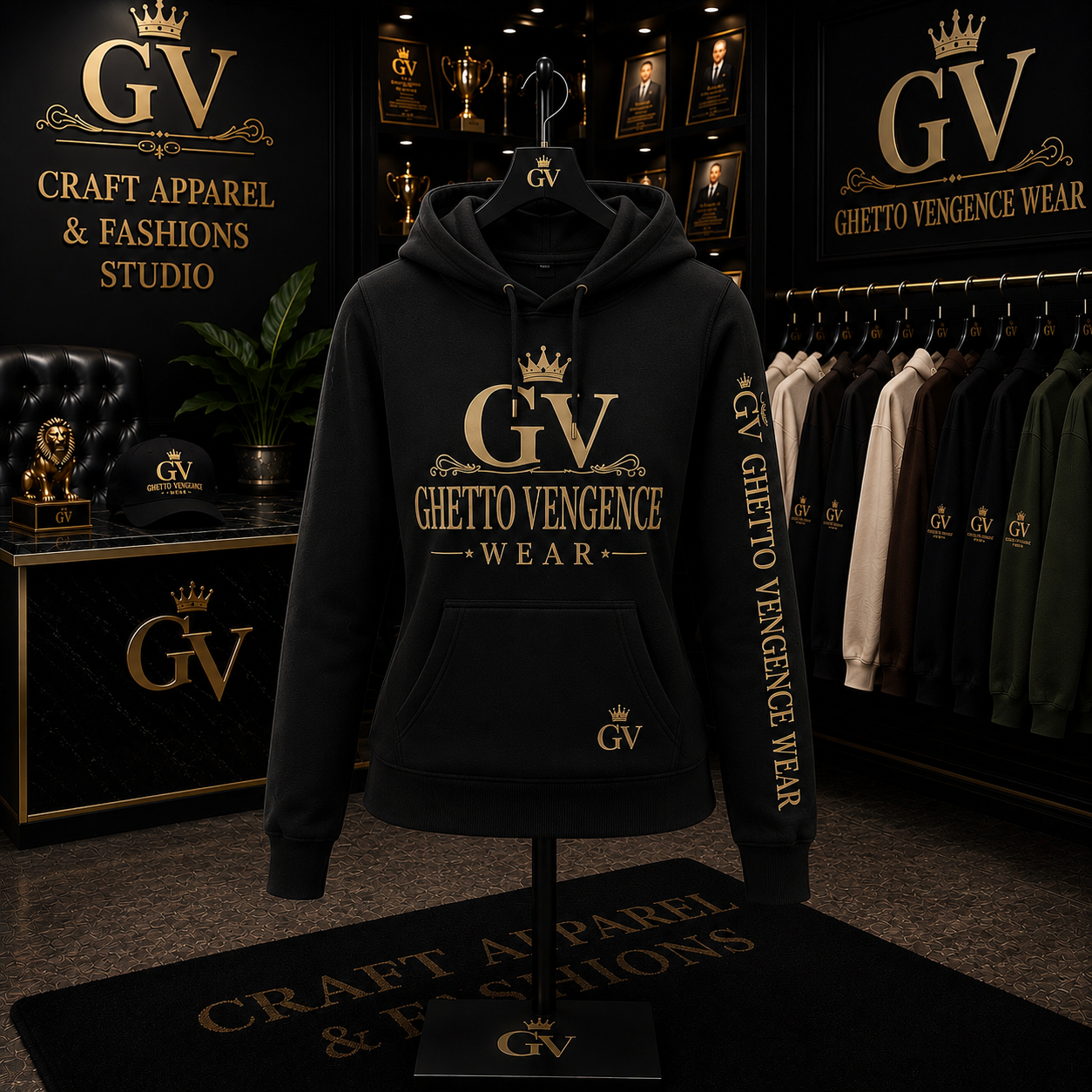 Ghetto Vengence Wear Signature Women's Hoodie