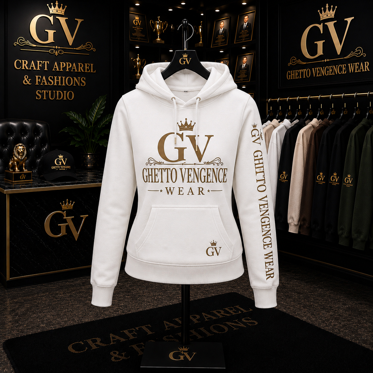 Ghetto Vengence Wear Signature Women's Hoodie