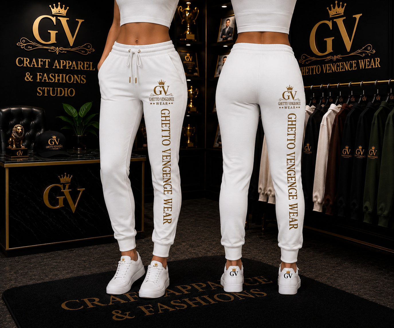 Ghetto Vengence Wear Signature Women's Jogger Pants