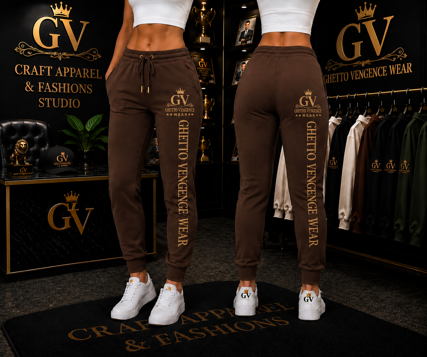 Ghetto Vengence Wear Signature Women's Jogger Pants