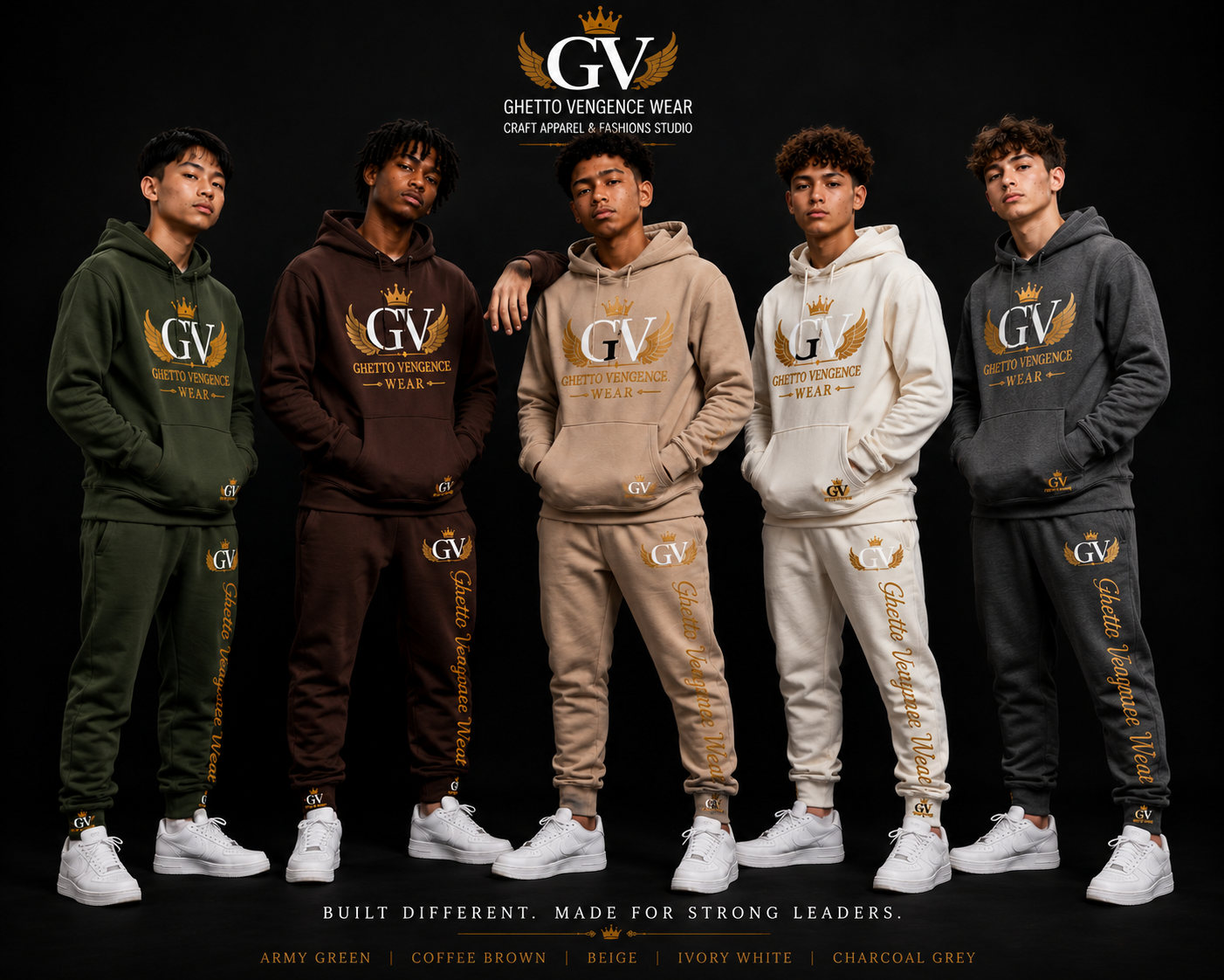 Ghetto Vengence Wear Teen Joggers Set