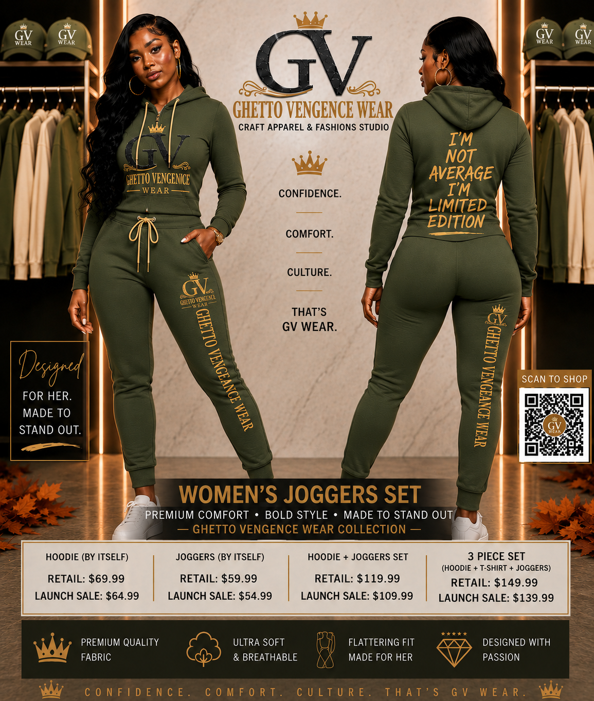 Ghetto Vengence Wear FOR WOMEN COLLECTION