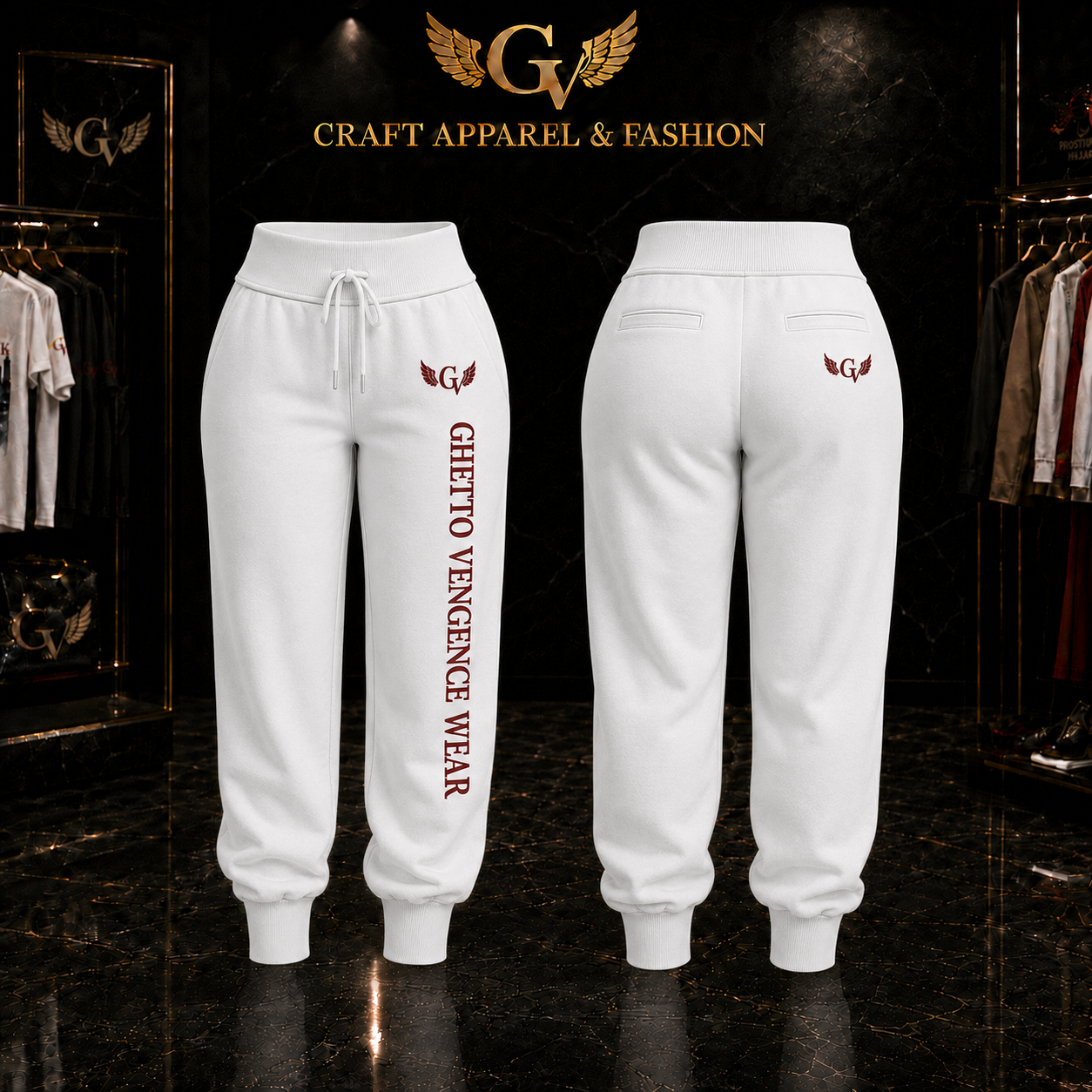 Black Queen Collection – Women's Premium Streetwear Set | Ghetto Vengence Wear