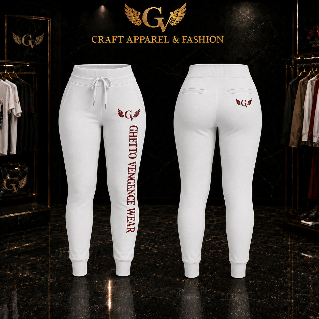 Black Queen Collection – Women's Premium Streetwear Set | Ghetto Vengence Wear