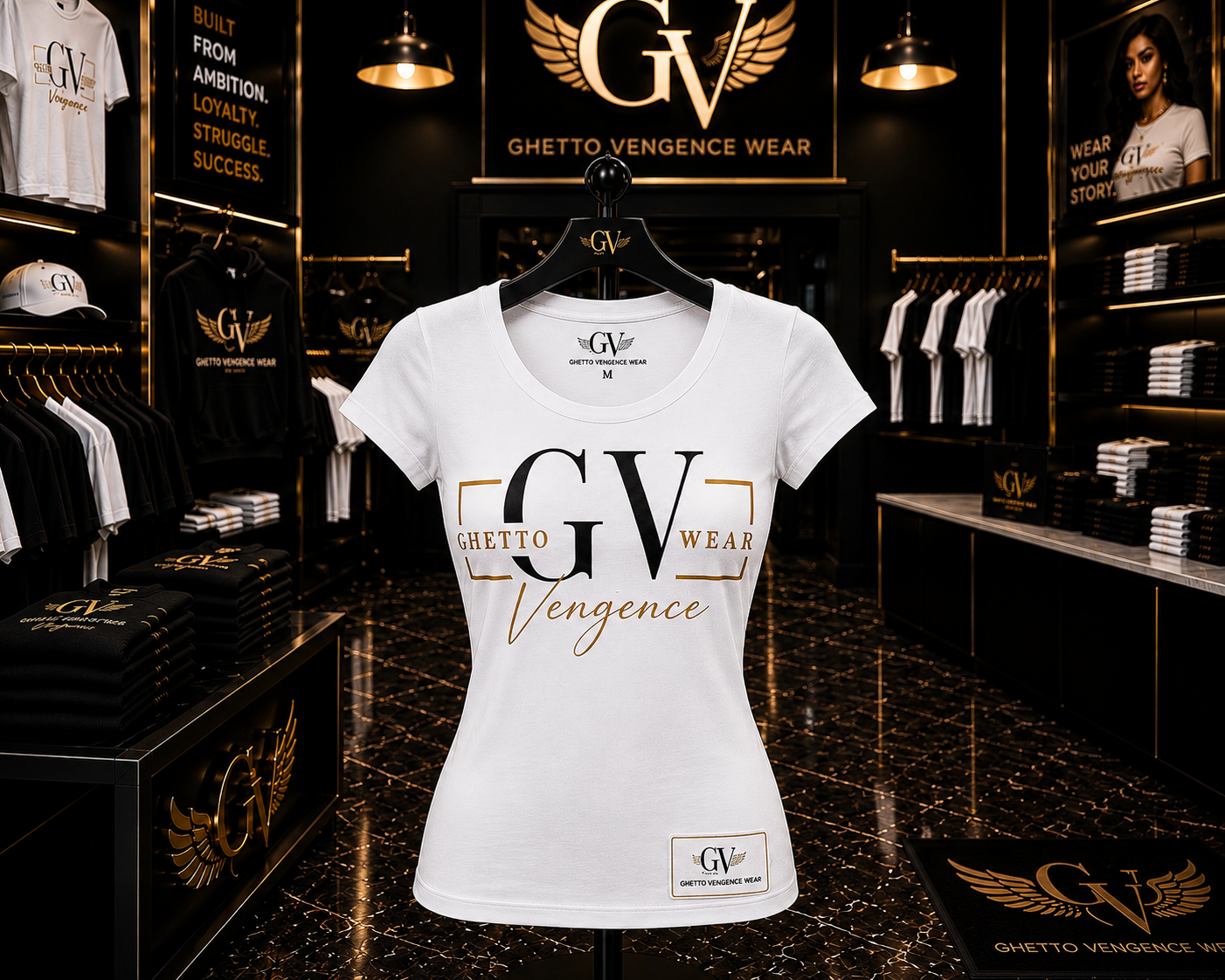 Ghetto Vengence Wear Signature Women’s Shirt