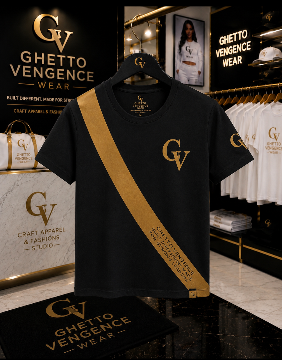 Ghetto Vengence Wear Diagonal 1 Designer Shirt